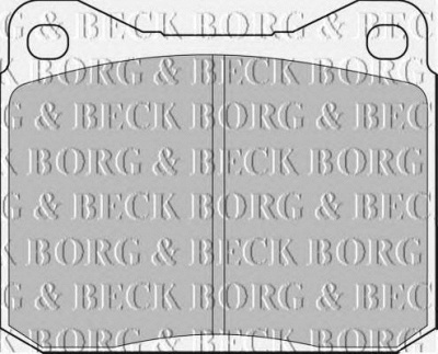 BORG & BECK bbp1057 -  Комплект тормозных колодок, дисковый тормоз